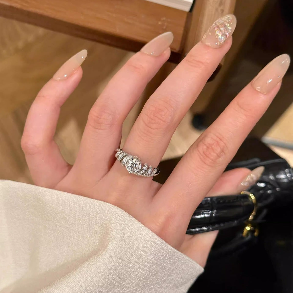 Wholesale Starry Sky Simulated Diamond Women's Ring