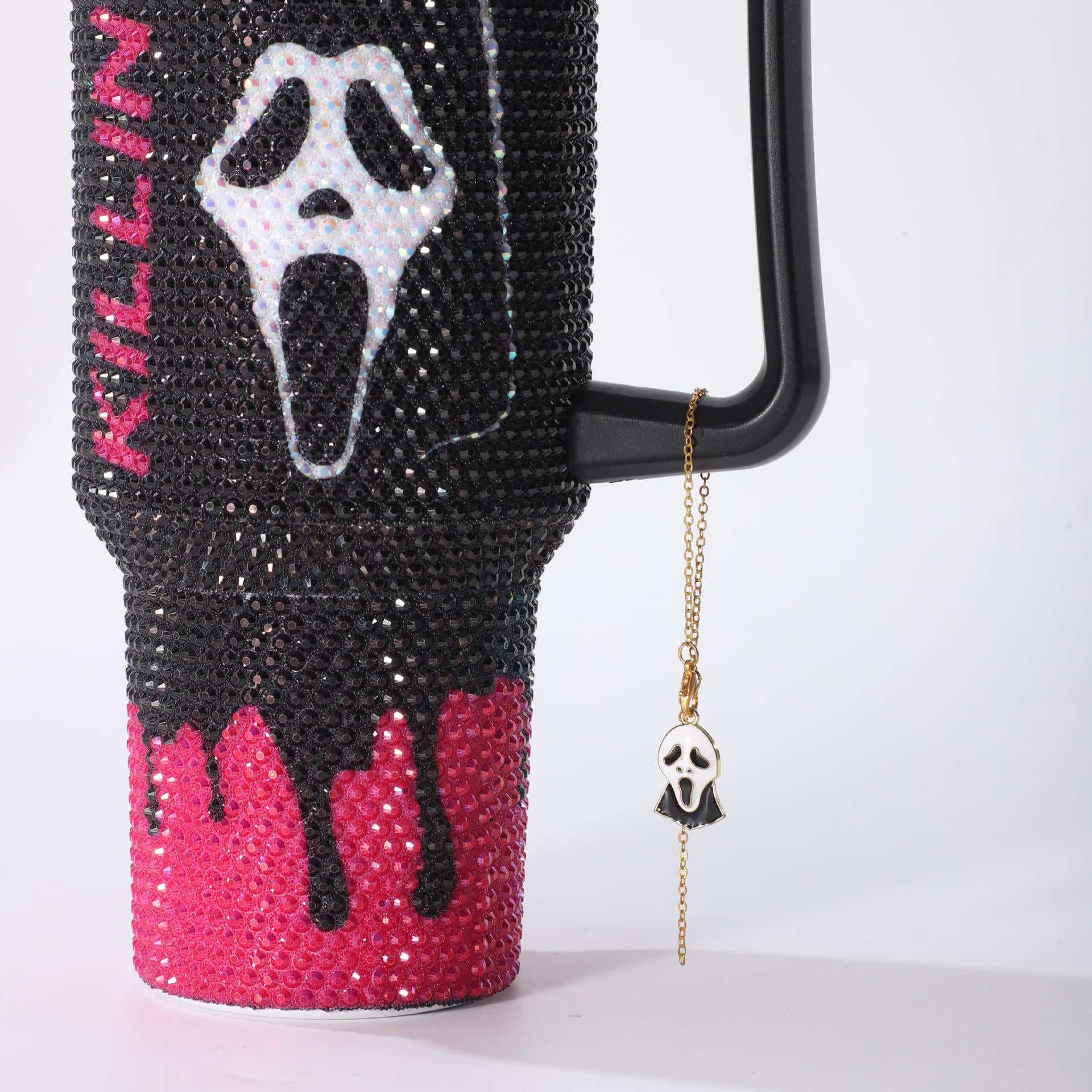 Wholesale pumpkin face cup 40oz large capacity stainless steel car ice bully cup