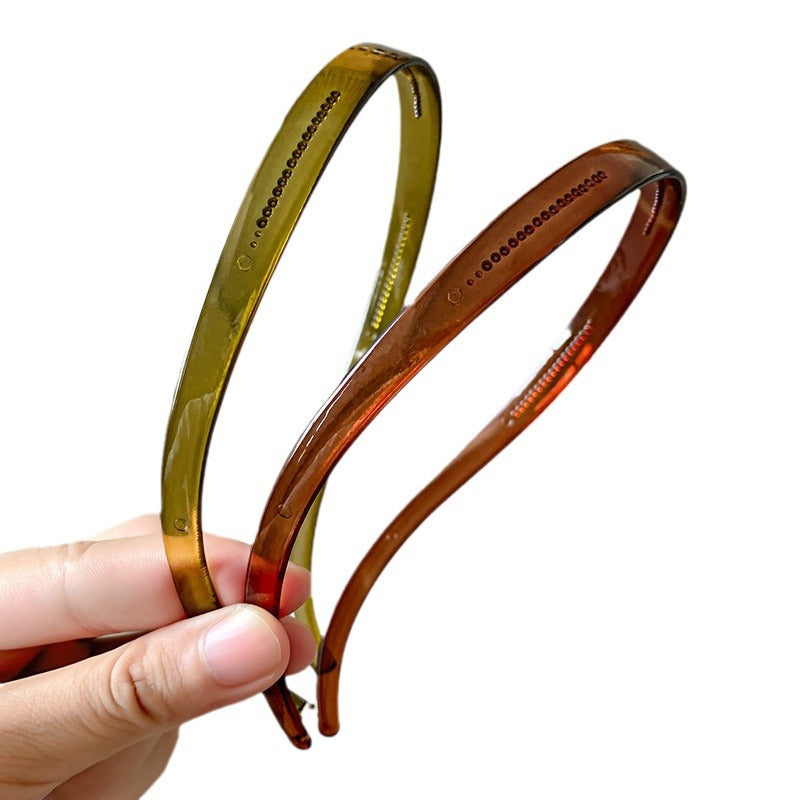 Wholesale Retro simple French style all-match outdoor face washing sponge headband for women