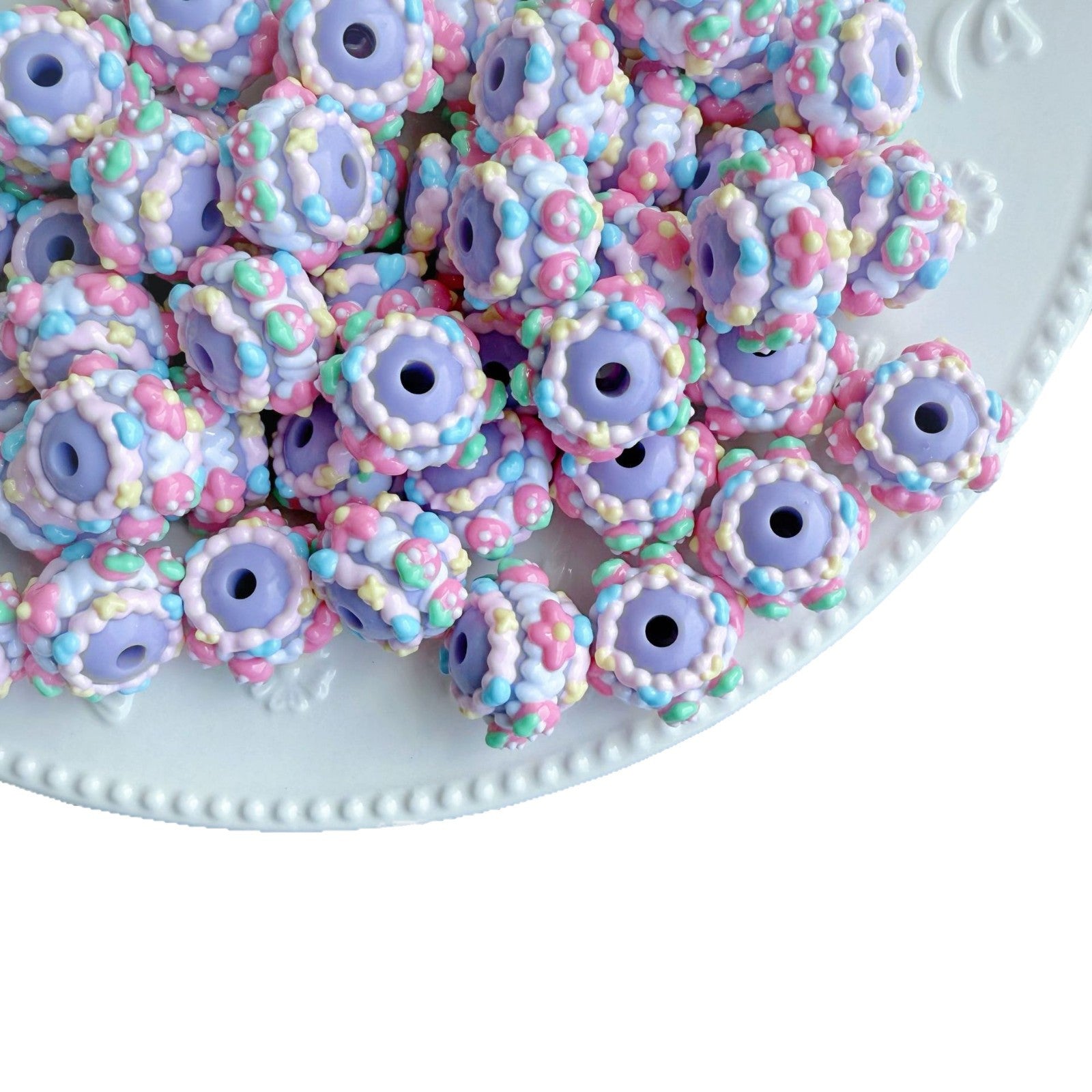 Wholesale 10pcs Cute strawberry flower bead  Acrylic Beads