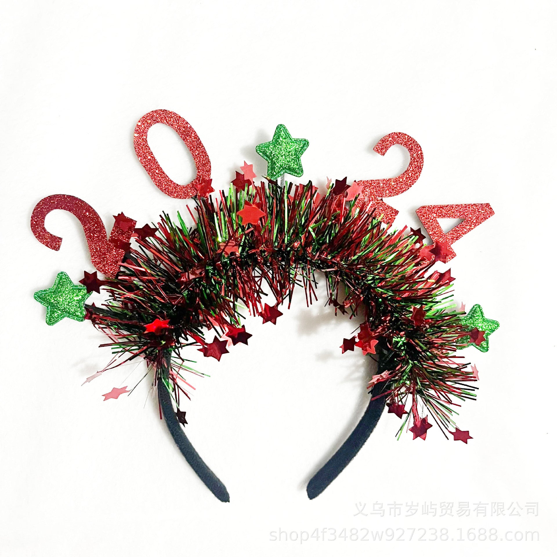Wholesale Christmas 2024 Number Fabric Headbands