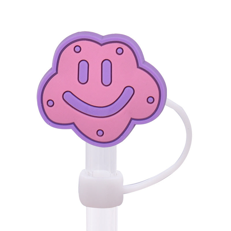 Wholesale  Random 100pcs/pack   Cute food internet celebrity straw cover  Straw Tube Cap