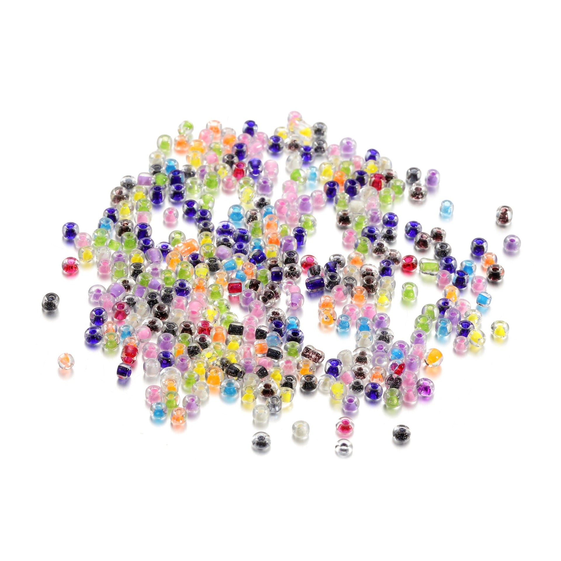 Wholesale 300pcs/pack 4mm Sugar Heart Colorful Candy Color Rice Beads