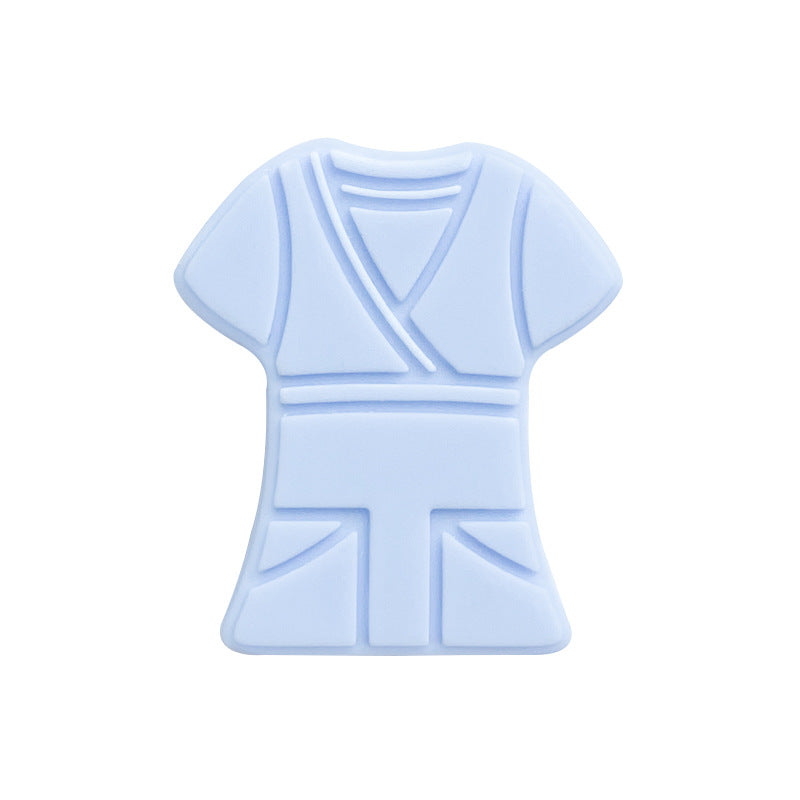 Al por mayor 10 piezas/paquete de 20 × 25 mm de ropa de enfermera de enfermería de bricolaje de silicona