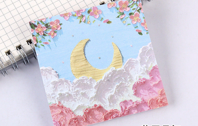 Wholesale Colorful oil painting style sticky notes