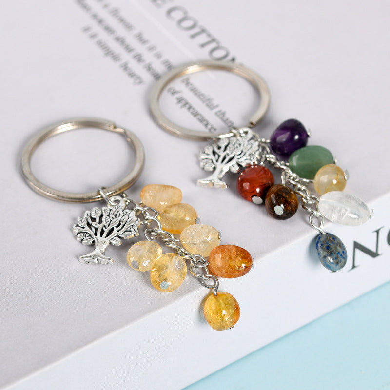 Wholesale Tree of Life Crystal Keychain