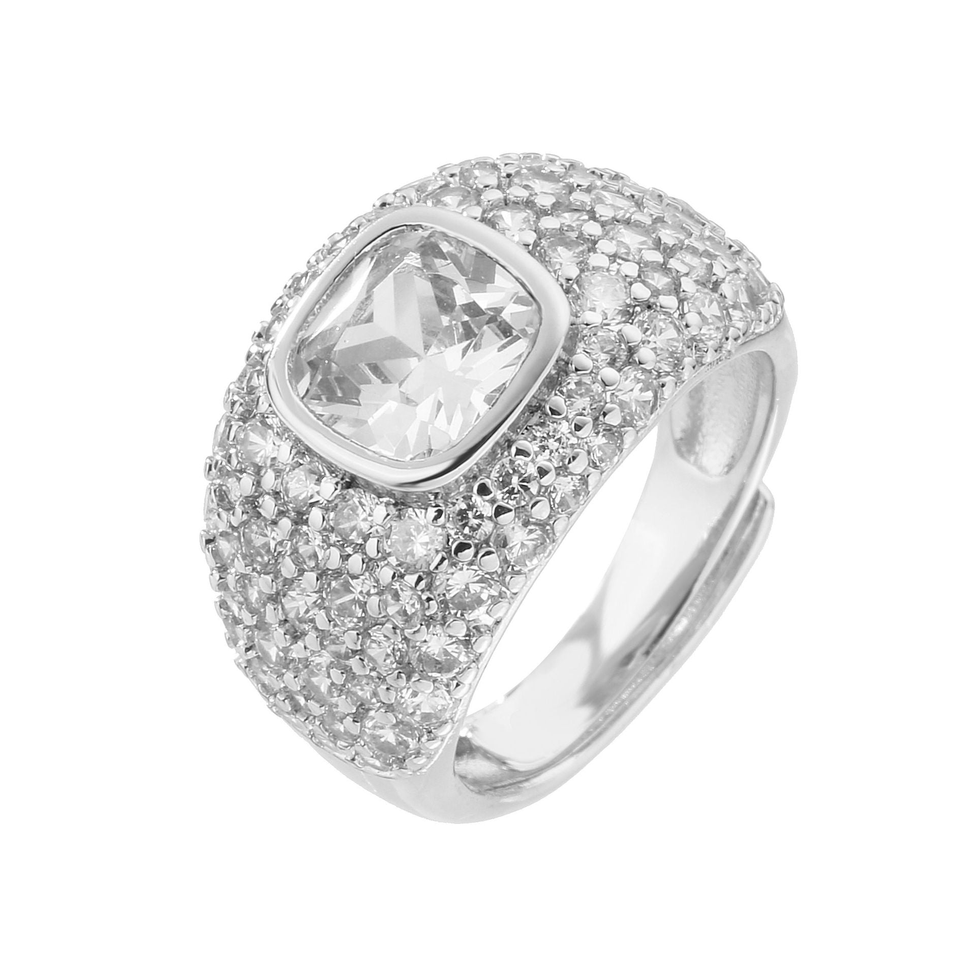 Wholesale Fashion Love Geometric Opening Adjustable Ring