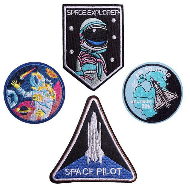 Wholesale Stylish Polyester Embroidered Astronaut Space Patch For Kids Clothing And DIY Crafts OLY Exclusive