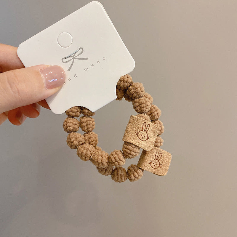 Wholesale Cute Patch Bunny Hair Ties