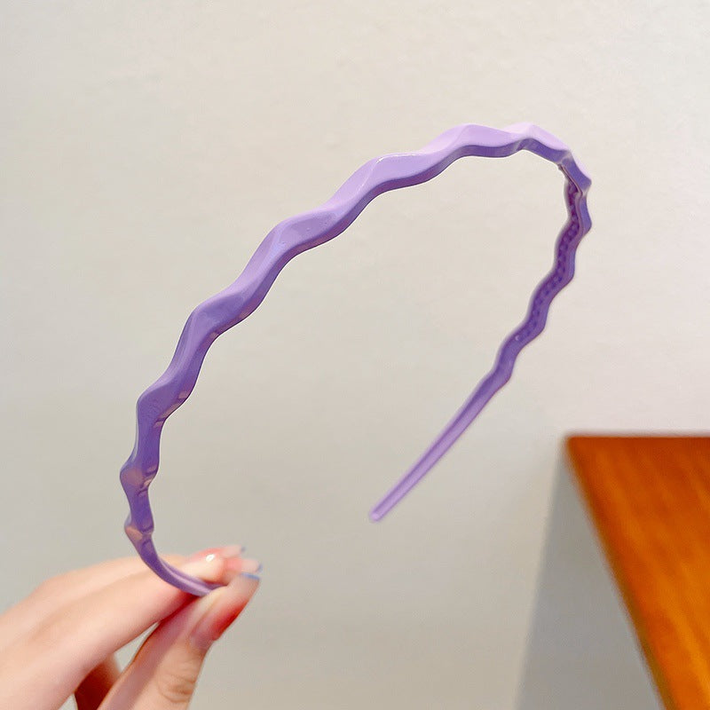 Wholesale Retro simple French style all-match outdoor face washing sponge headband for women