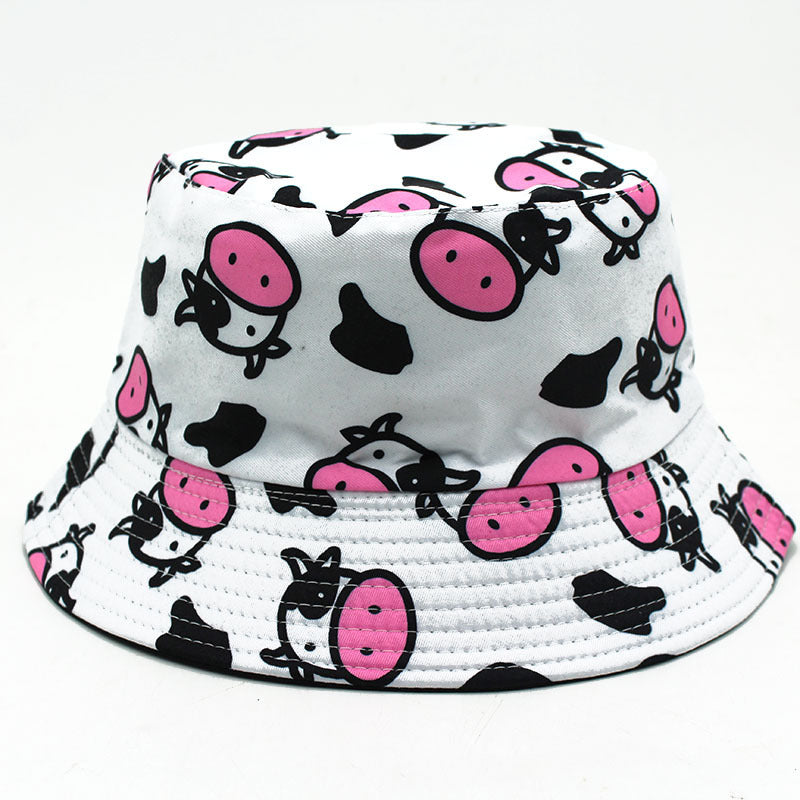 Wholesale Cow Print Cotton Bucket Hat