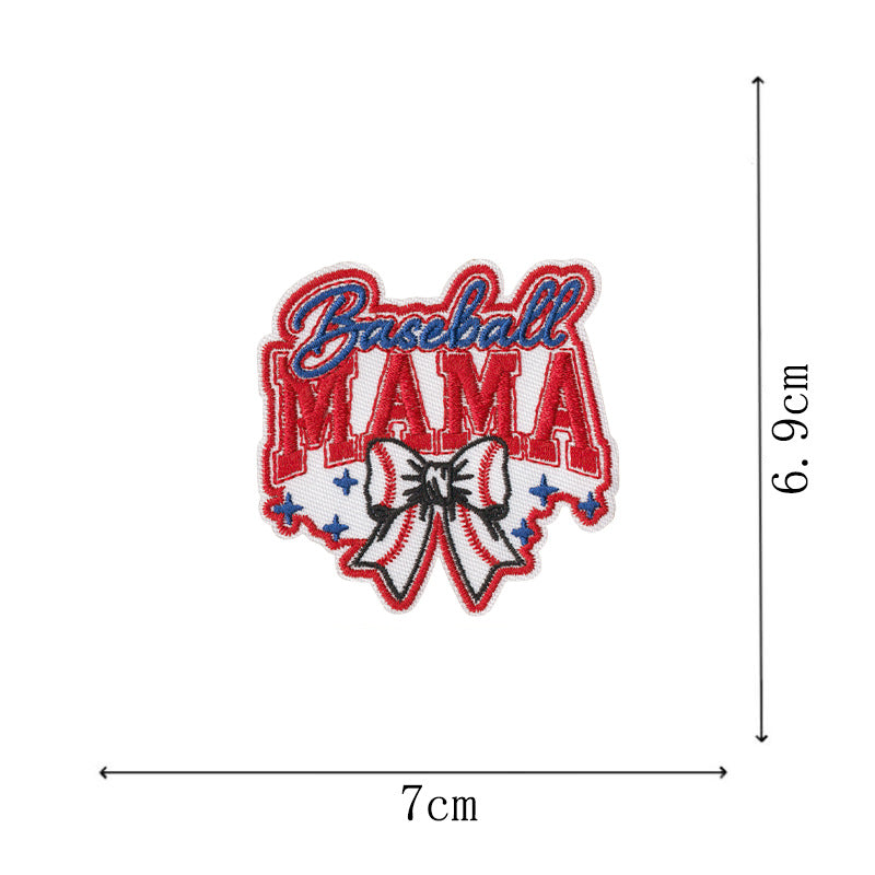 Wholesale Bow Cartoon Baseball DIY Patches