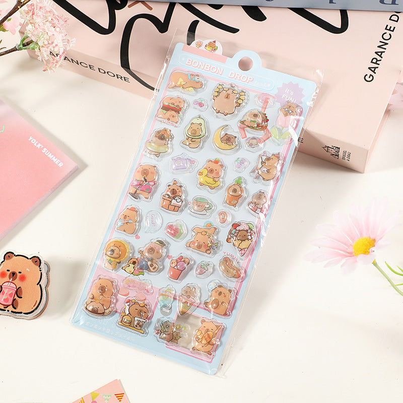 Wholesale Ocean Planet Cartoon Cute Animal 3D Stickers OLY Exclusive