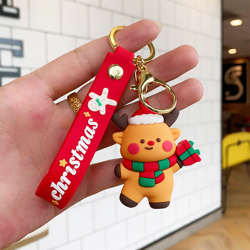 Wholesale Christmas Soft Rubber Keychains