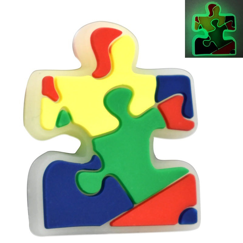 Wholesale Random 100pcs/pack  Glow-in-the-dark cartoon multi-functional beaded   Focal Beads