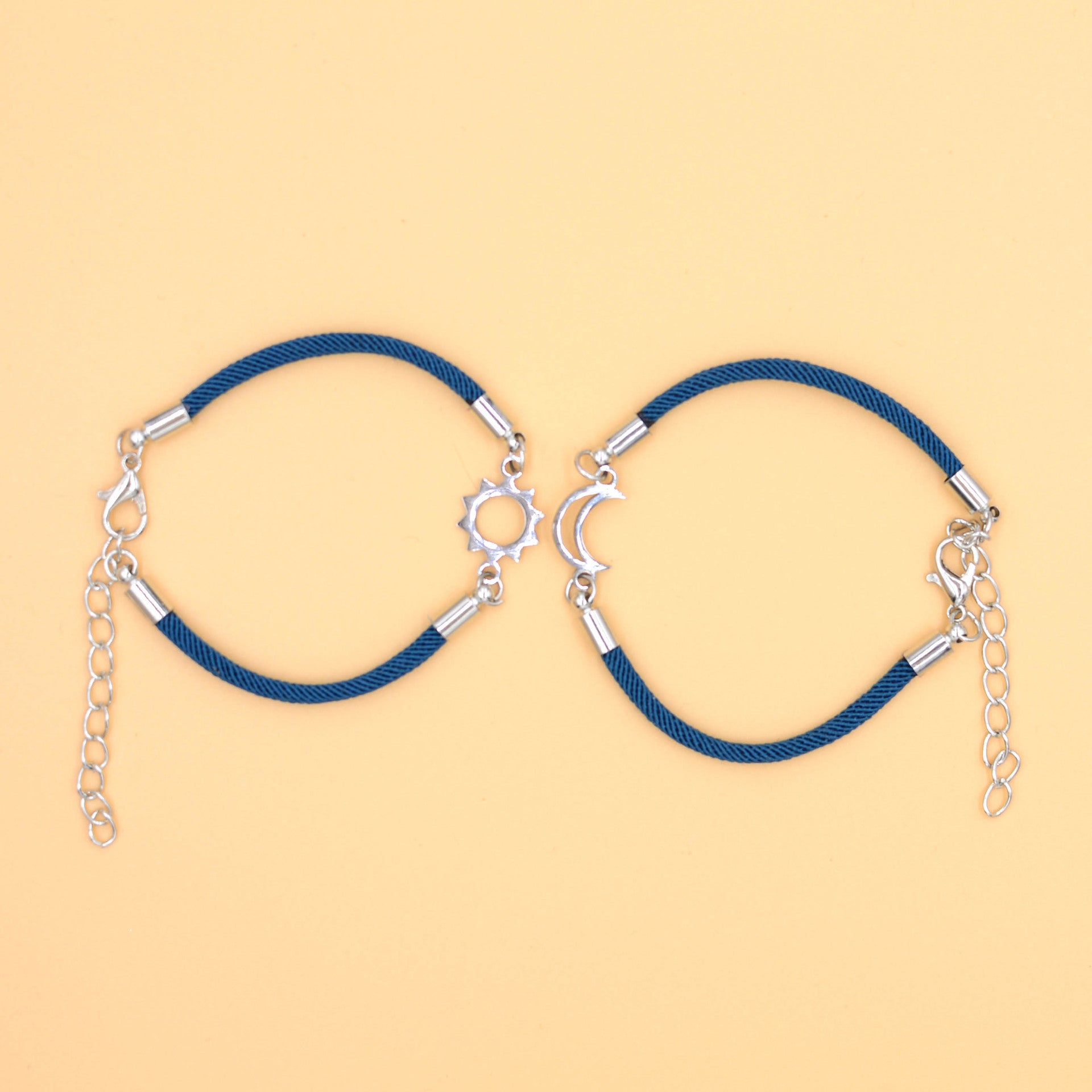 Wholesale Sun Moon Same Brilliance Valentine' s Day Weaving Bracelet