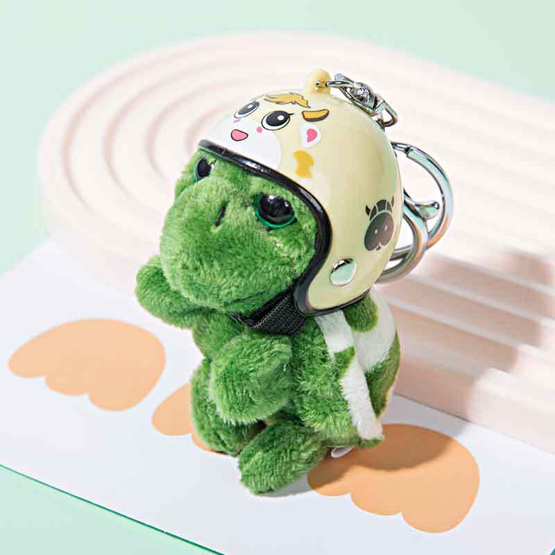 Wholesale Helmeted Turtle Cute Plush Turtle Accessory Keychain
