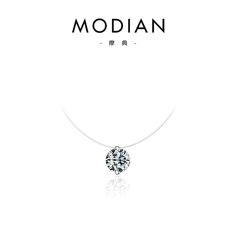 Wholesale S925 Sterling Silver Personality Temperament Diamond Japanese Sweet Clavicle Chain