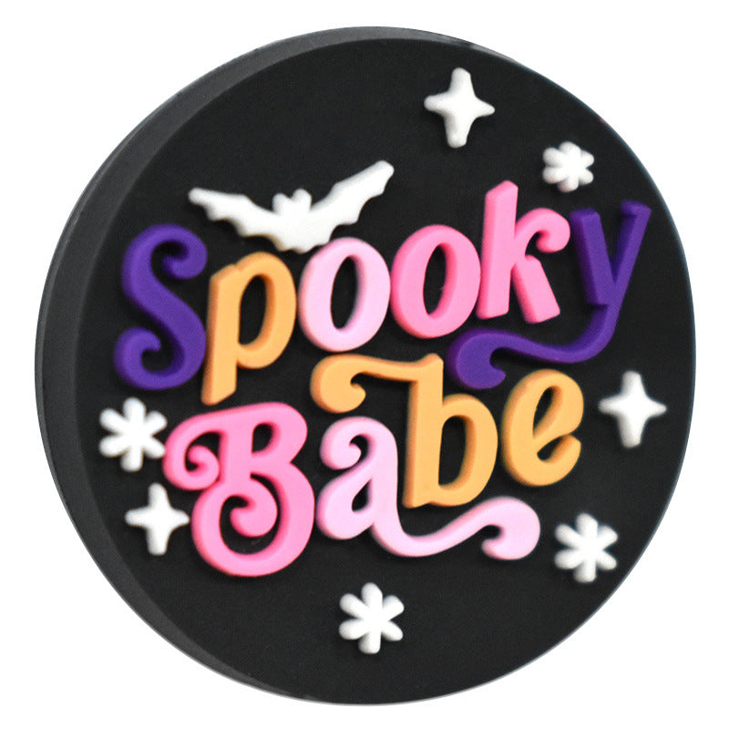 Wholesale Random 100pcs Flower Horror  Phrase Focal Beads