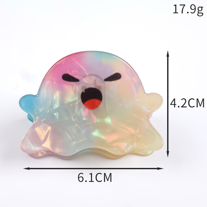 Wholesale Dark Style PVC Pumpkin Ghost Shark Claw Hair Clip  Creative Hair Accessory For Resale