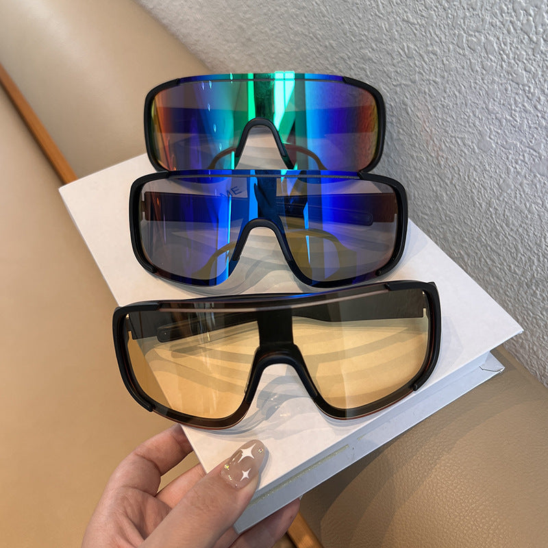 Wholesale Large Frame Outdoor Cycling Eye Protection Windproof Sunglasses