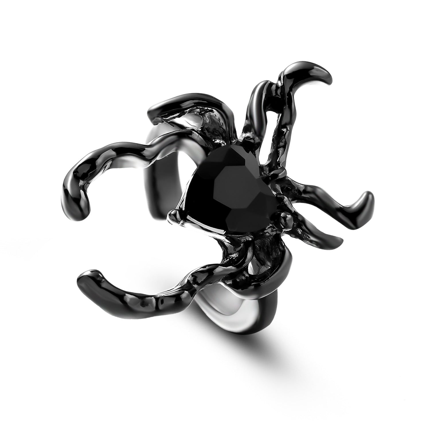 Wholesale Dark Style Halloween Personality Exaggerated Hip-Hop Spider Rings