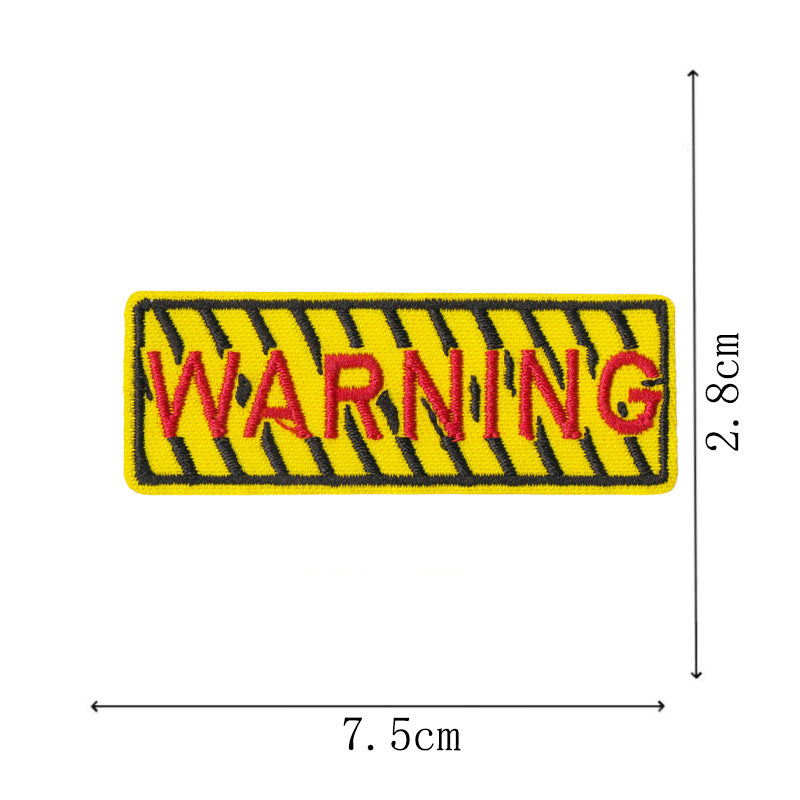 Wholesale Embroidered Iron On Patches Warrior Series English Letter Applique Set Of 9 For Towels Clothing Bags DIY Decorative Craft Supply
