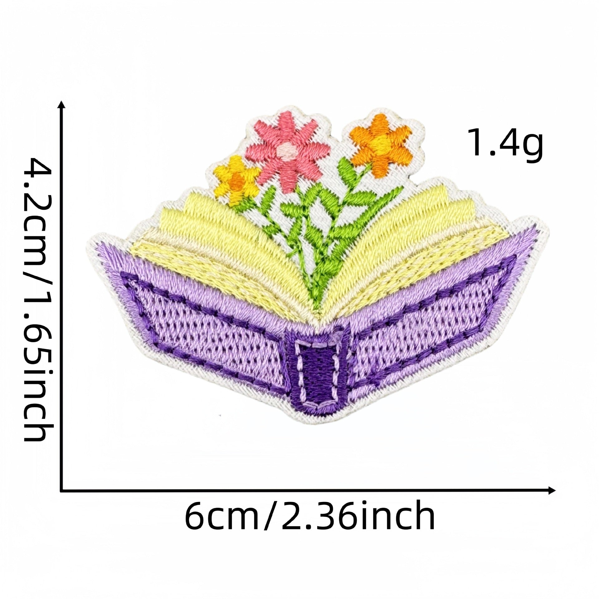 Wholesale Cartoon Book-style Heart Cat Embroidery DIY patches