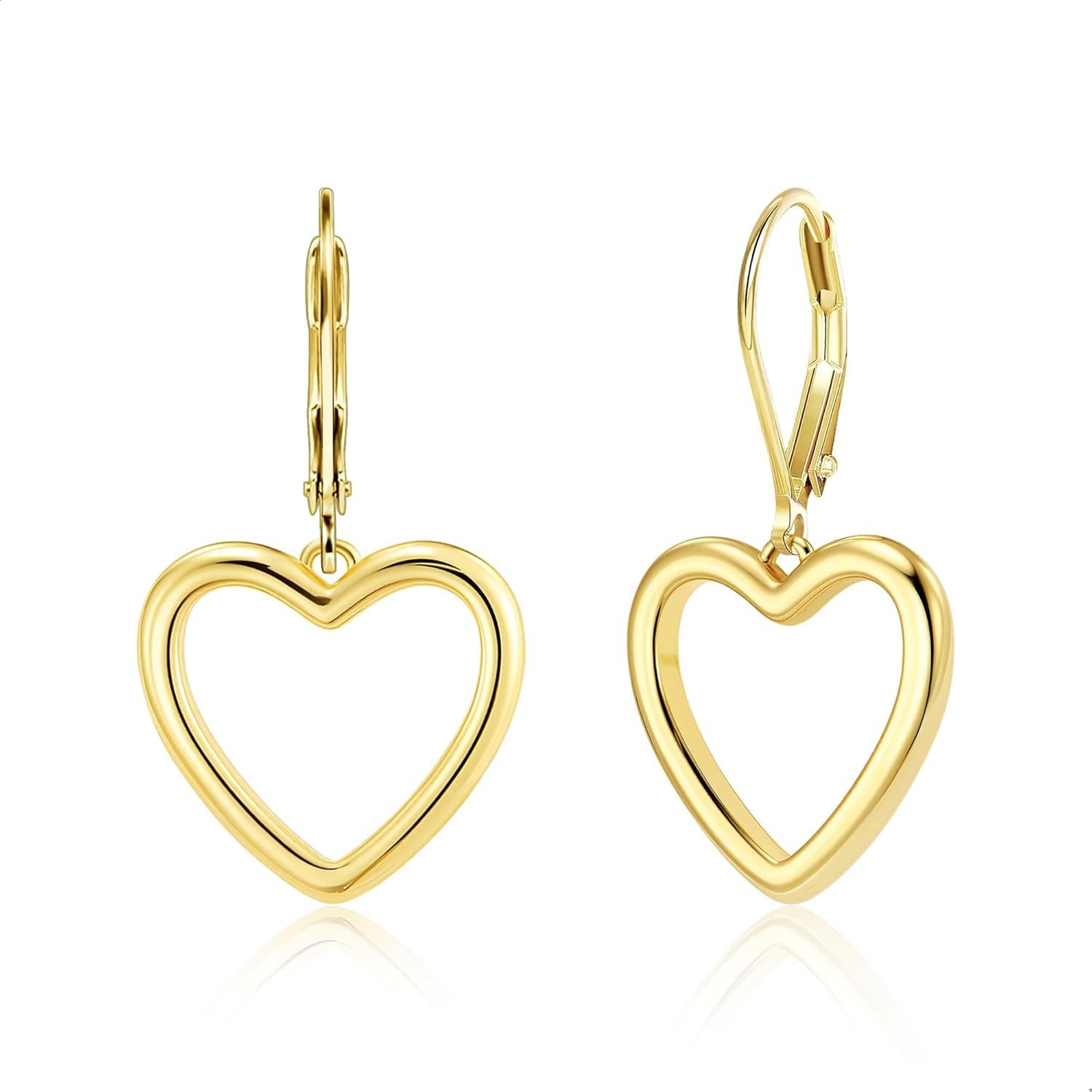 Wholesale Simple Cut Out Heart Earrings Fashionable Earrings