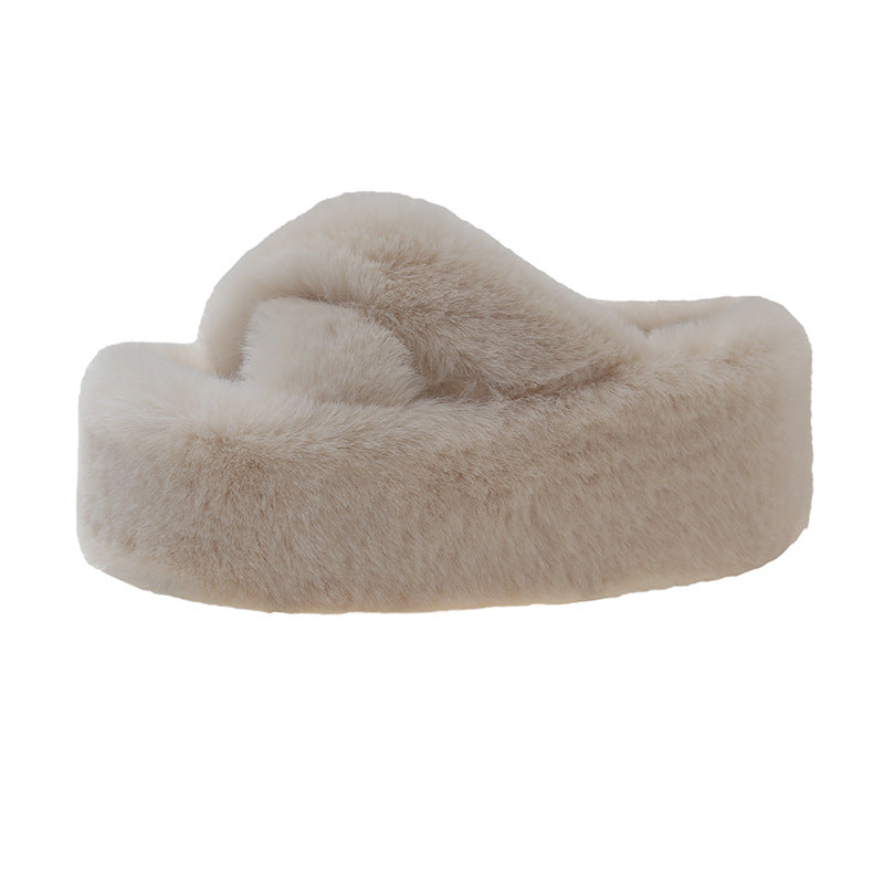 Wholesale Autumn and Winter Women's Outer Wear Thick-Soled Shoes Flip-Flops