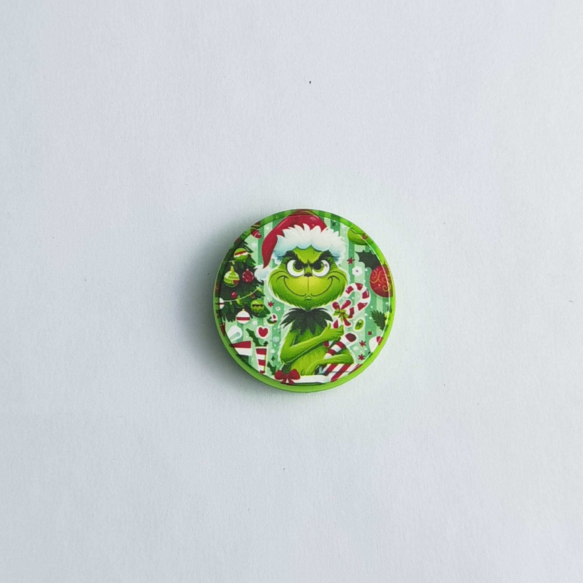 Wholesale 30pcs/pack Silicone printed round Christmas glowing beads OLY Exclusive