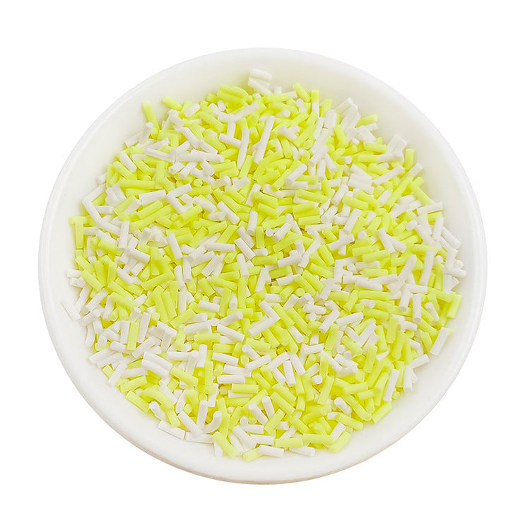 Wholesale Simulation soft clay long strip sugar granules 50 grams chocolate handmade materials