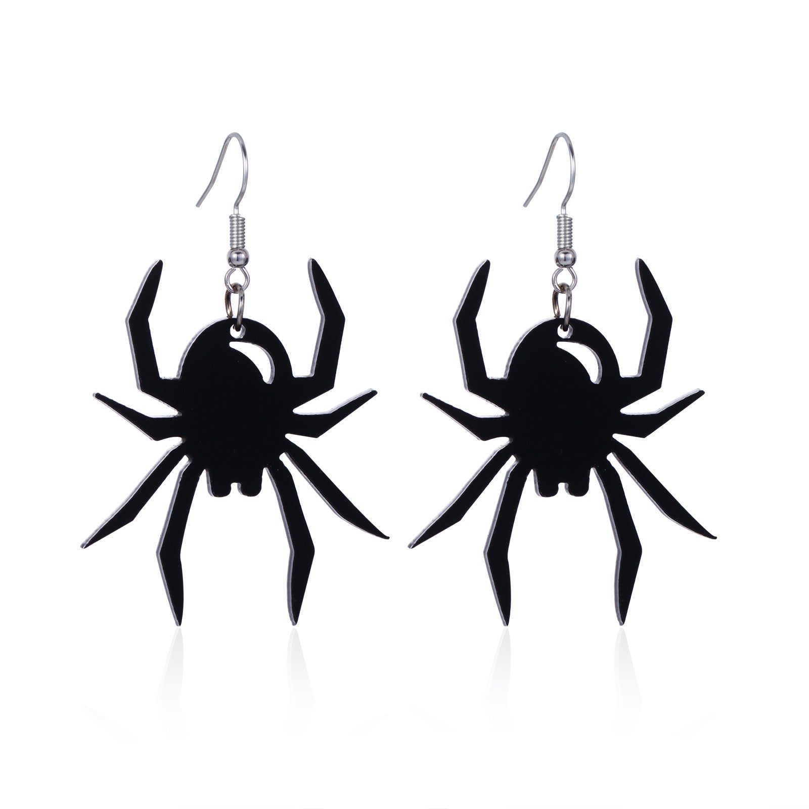 Wholesale Handmade Acrylic  Earrings Skull  Web Bat Design Trendy Jewelry Accessory For Party