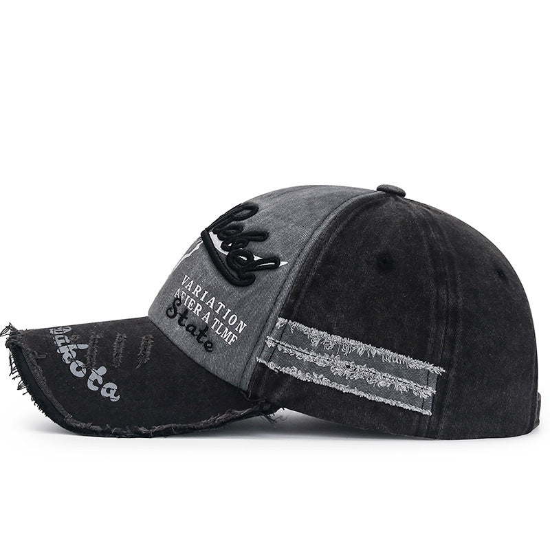 Wholesale Coated Washed Edge Damaged Old Baseball Cap