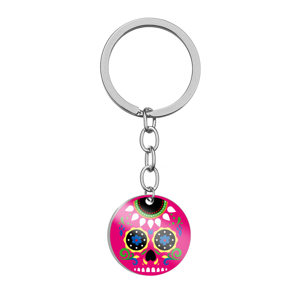 Wholesale Halloween Skull Stainless Steel Keychains