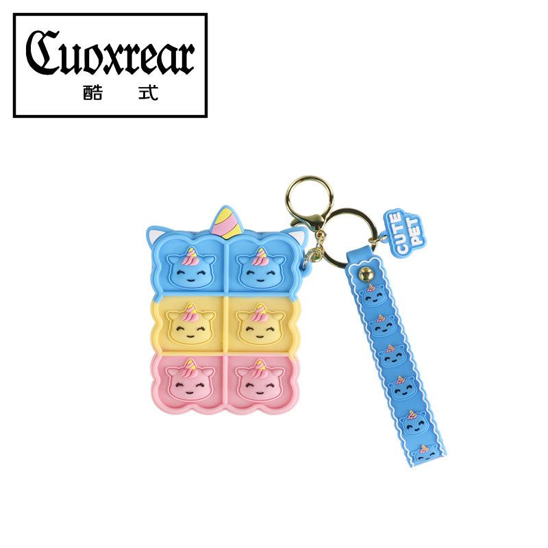 Wholesale Cartoon Silicone Decompression Coin Purse Keychain