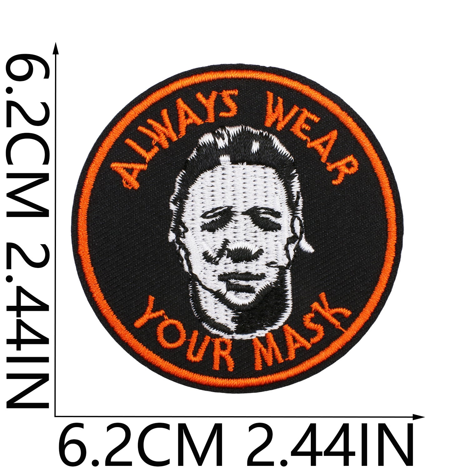 Wholesale Party  Embroidered Patches Creepy Clown Mummy Design Polyester Clothing Applique For Costume DIY OLY Exclusive
