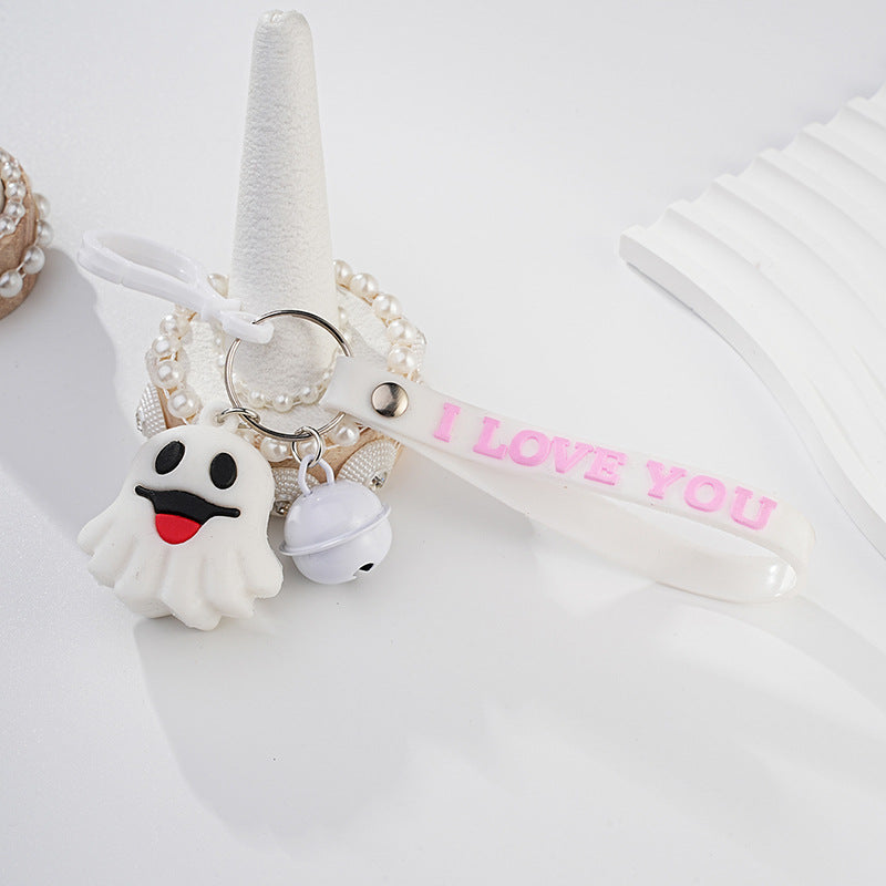 Ring de metal al por mayor Decoración de Halloween Keychain