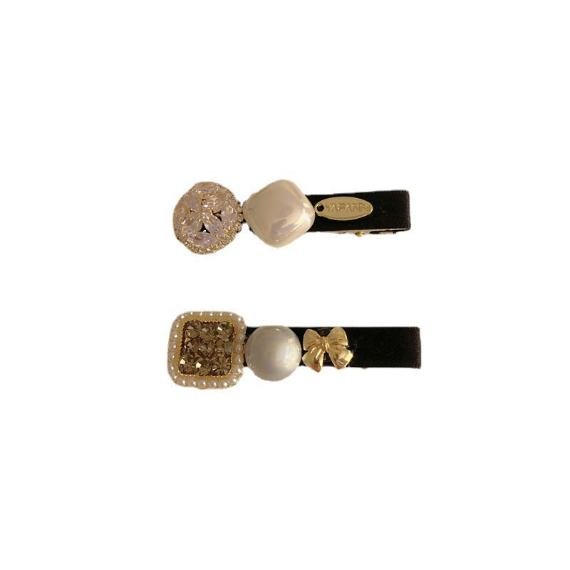 Wholesale Vintage Pearl Rhinestone Duckbill Clip