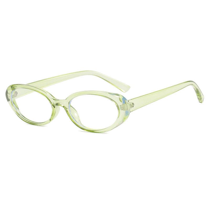 Wholesale Oval blue light blocking glasses non-degree flat glasses
