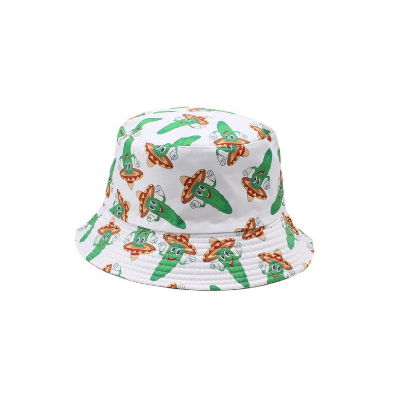 Wholesale Polyester Fruit Pattern Print Bucket Hat