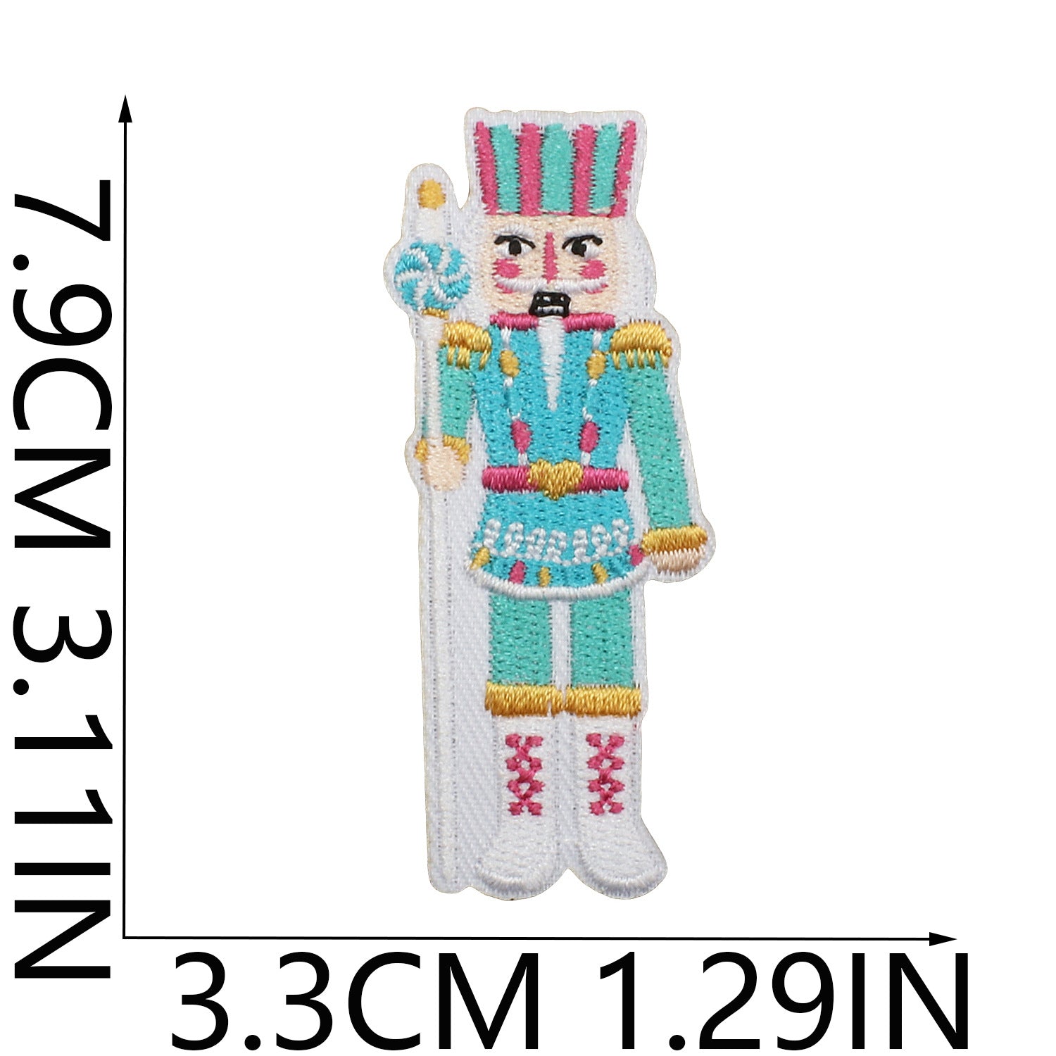 Wholesale Chic Polyester Embroidered Iron On Nutcracker Patch For Clothing Bags DIY Craft Accessory OLY Exclusive