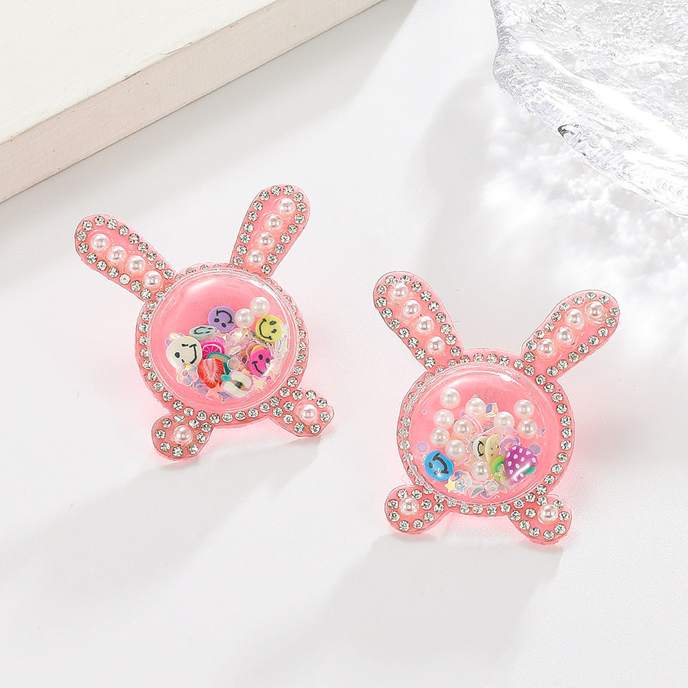 Wholesale Cute Bunny Chinese Zodiac Earrings