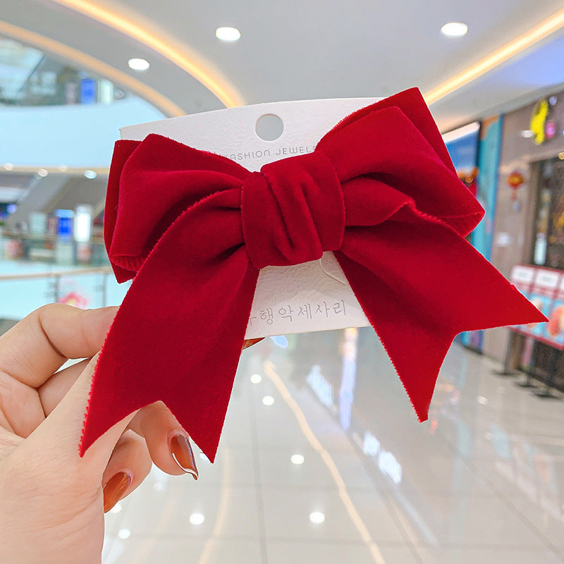 Wholesale Velvet Big Bow Hair Clip