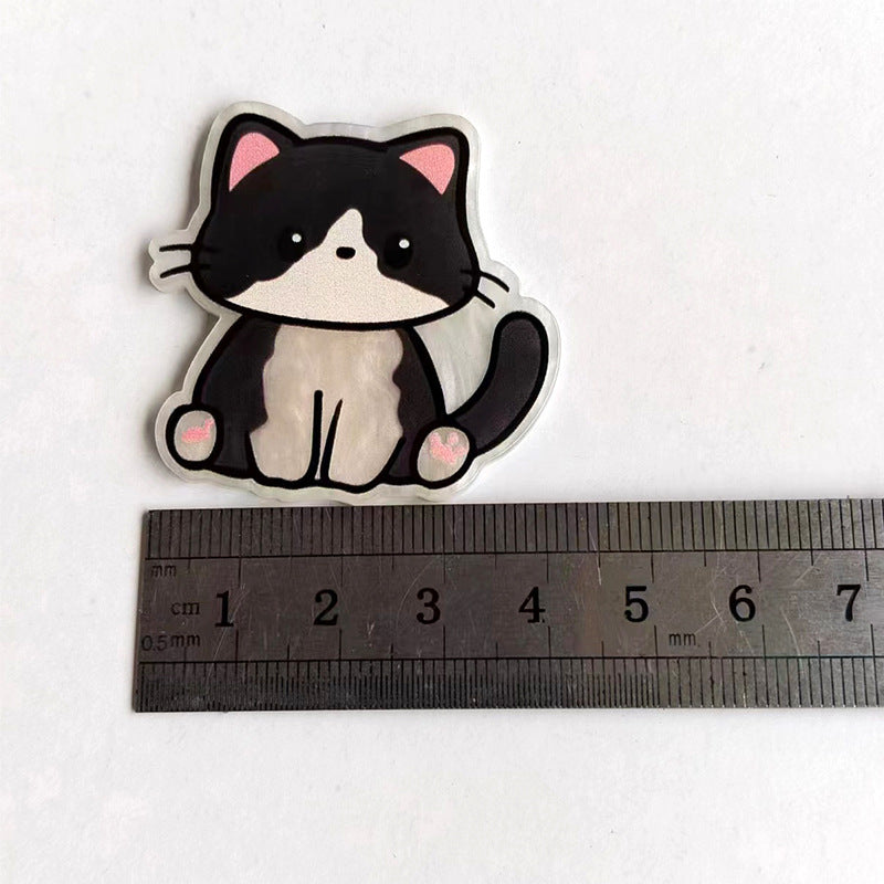Wholesale 10pcs Cute cats and dogs Acrylic Flatback