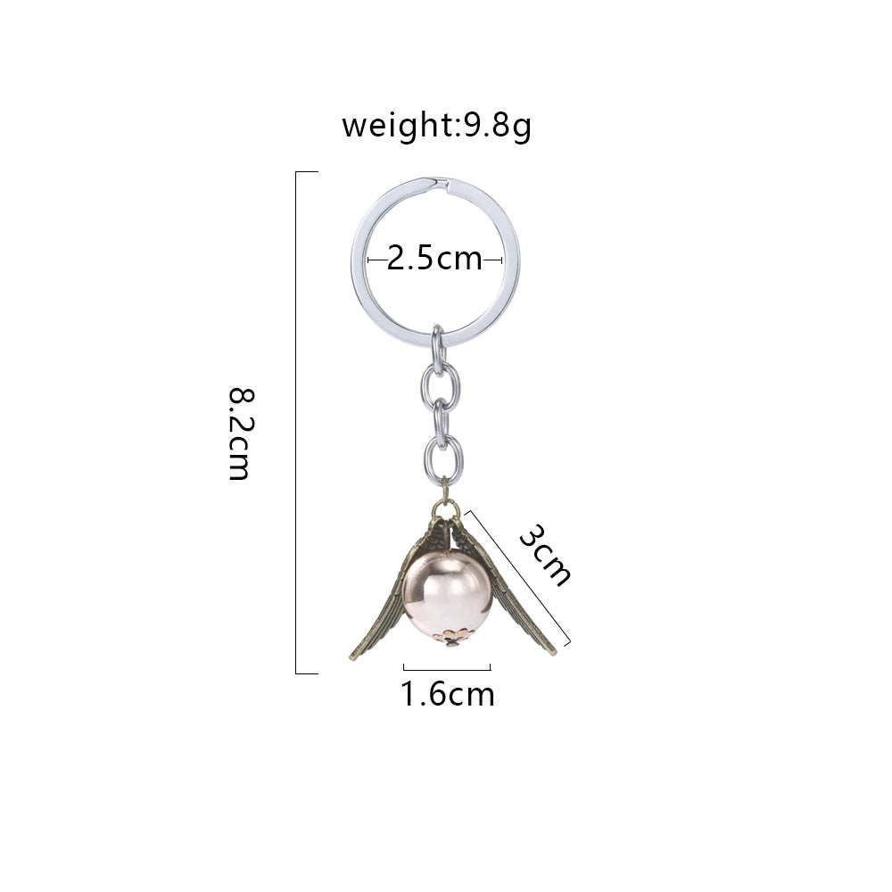 Wholesale Deathly Hallows Golden Snitch Keychain