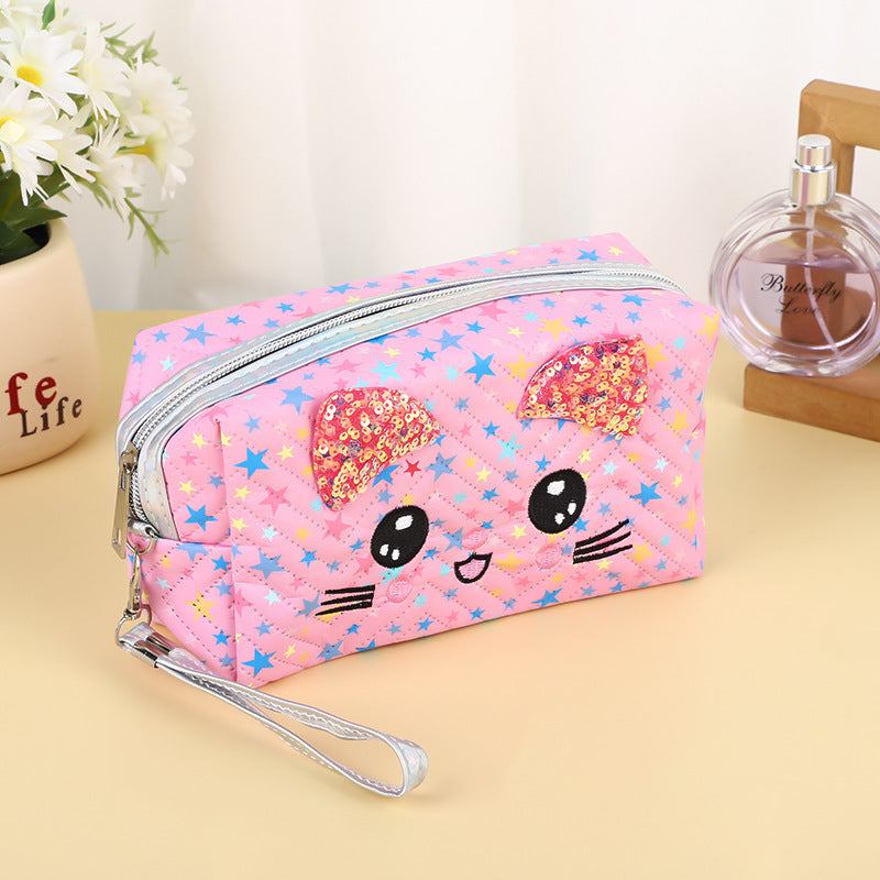 Wholesale Gradient Cat Large Capacity Portable Travel Storage Bag