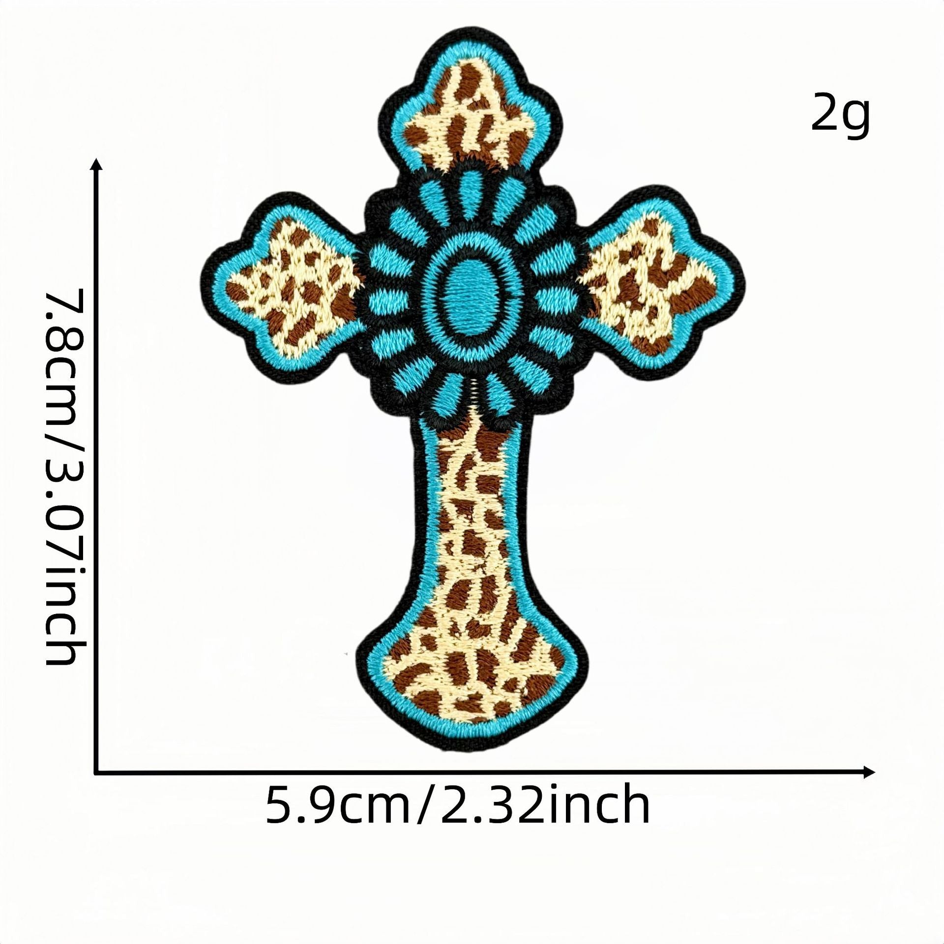 Wholesale Casual Embroidered Iron On Patches Set Of 9 Western Cowboy Cross Design For Hats Bags DIY Craft Supply