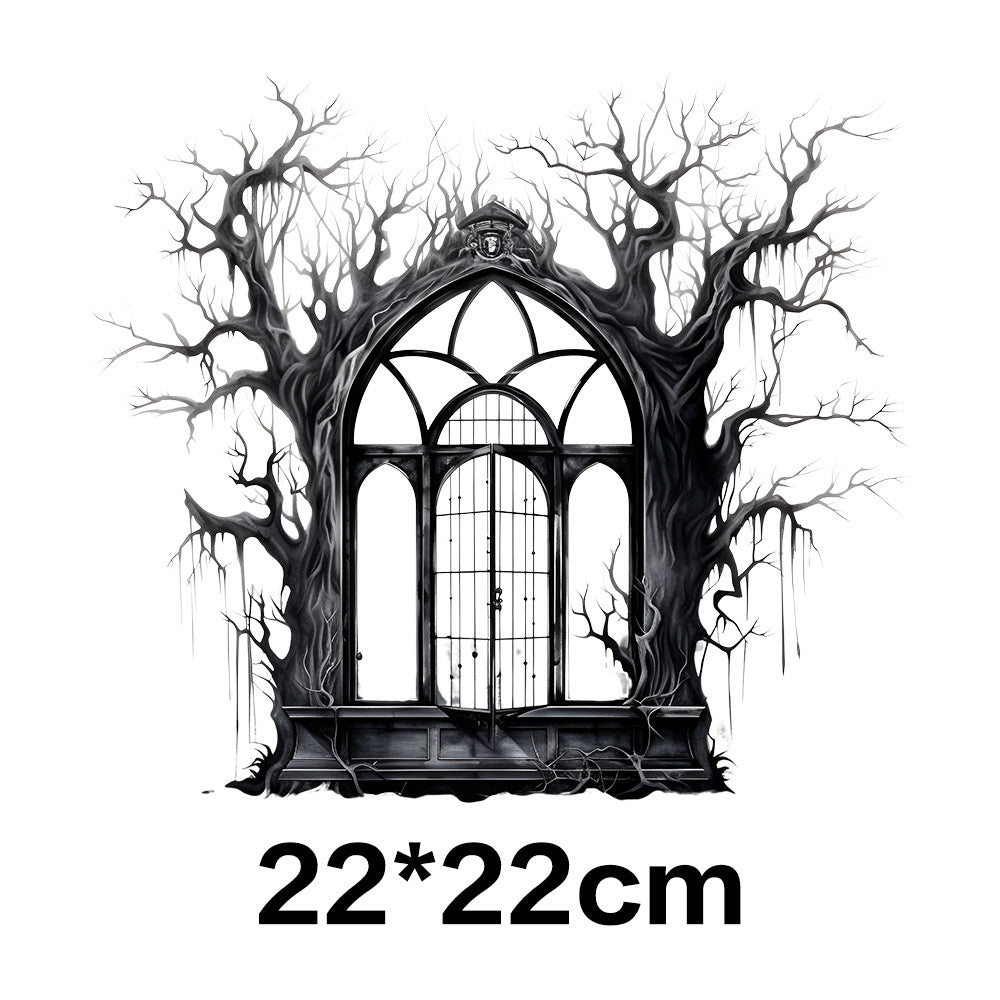 Wholesale 10pcs Halloween Black and White Horror Series UV DTF Ready to Press Transfers Wraps
