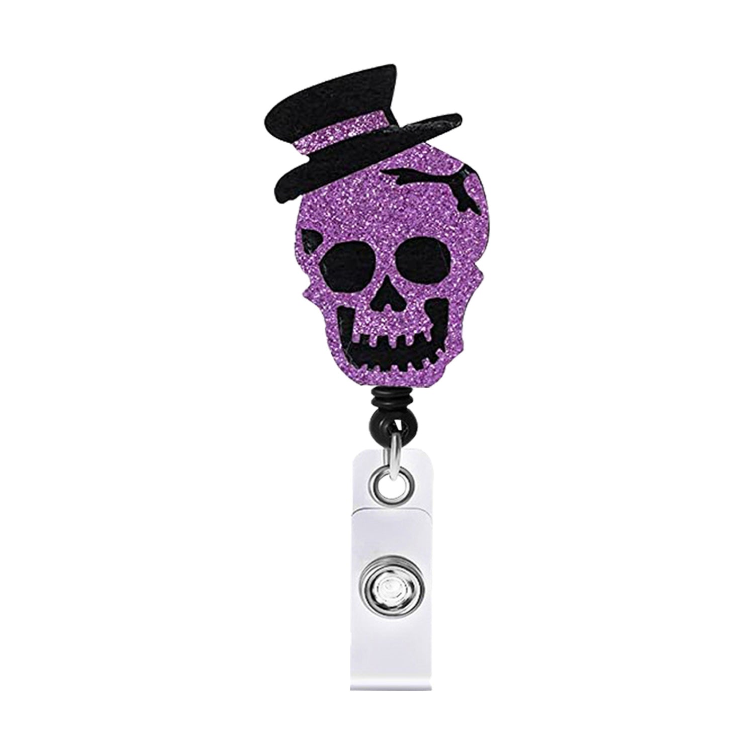 Wholesale Halloween Retractable Swivel Easy Pull Felt Telescoping Keychain